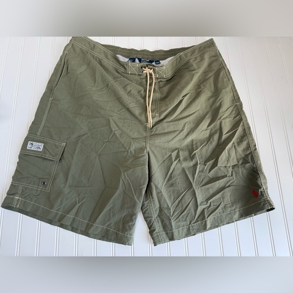Polo Ralph Lauren Cargo Board Shorts Swim Trunks Big Tall 2XLT 939 - Picture 1 of 2